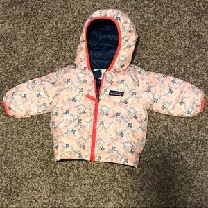 3-6 month Patagonia reversible infant down coat